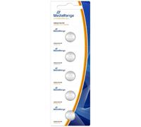 MediaRange - Piles boutons Lithium CR1220 - 3V - Lot de 5 piles