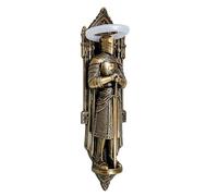 Medieval Statue Lamp - Handcrafted Character Decorative Sconce, Vintage Atmosphere Illuminator, Creative Household Ornament | Style Accessory, for Bedroom Office Hallway Library Gallery Interior