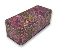 MediMuc Boîte cadeau design Sara Miller - Boîte de conservation rectangulaire soigneusement conçue - Motif Haveli - Boîte métallique - Boîte à biscuits - Dimensions (L x l x H) : 24 x 10 x 7 cm