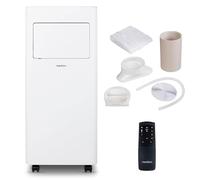 MEDION Climatiseur Mobile E701 (7000 BTU, 3-en-1, Refroidir, Déshumidification, Ventilation, jusqu'à 25m², kit de joint de fenêtre, mode sommeil, contrôle Télécommande, Écran, MD 37730)