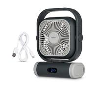 Ventilateur nomade avec batterie - MEDION - 6 W - Lumière LED - Fonction powerbank