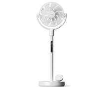 MEDION Ventilateur sur pied rechargeable avec télécommande, 10 vitesses, 24 W, oscillation 350°, ventilateur silencieux avec contrôle via app et éclairage