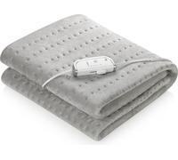 Medisana Couverture chauffante HU 670 – 150 x 80 cm, 4 niveaux, arrêt automatique, gris