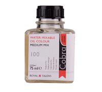 Cobra Auxiliaries - Médium Mix Bottle 75 ml - Médium pour peinture à l'huile sans solvant et mélangeable à l'eau - Ajoute de la brillance et de la transparence - Haute qualité