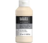 Liquitex Médium métallique 8408 pour peintures acryliques – Effet or hautement réfléchissant, 237 ml