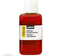 Médium Vitrail - PEBEO - Éclaircissant - 250 ml - Adoucit les couleurs - Peinture vitrail