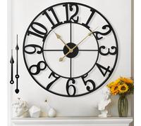 Mee 2ou Horloge Murale Design Moderne et Vintage, Silencieuse sans Tic-Tac, Grande Horloge Murale Géante XXL, Disponible en 40 cm, 47 cm, 60 cm, 80 cm, 100 cm, Idéale pour Le Salon Cuisine Bureau