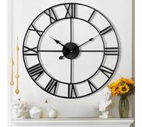 Mee 2ou Horloge Murale Design Moderne et Vintage, Silencieuse sans Tic-Tac, Grande Horloge Murale Géante XXL, Disponible en 40 cm, 47 cm, 60 cm, 80 cm, 100 cm, Idéale pour Le Salon Cuisine Bureau