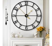 Grande horloge murale moderne de 100 cm de diamètre, style industriel
