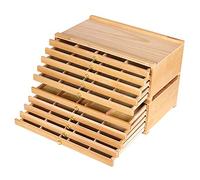 MEEDEN Boîte de rangement en bois de hêtre avec 10 tiroirs - Grande capacité - Multifonction - Avec tiroir et compartiments pour organiser les pastels, crayons, stylos, marqueurs, pinceaux et tampons