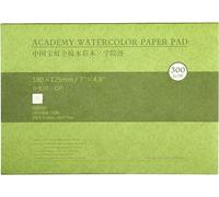 MEEDEN Carnet Aquarelle 18 x 12.5cm : 20 Feuilles de Carnet de Papier Aquarelle 100% Coton - Grain Fin - 300 gsm Bloc de Papier Aquarelle sans Acide pour Aquarelle Gouache Encre