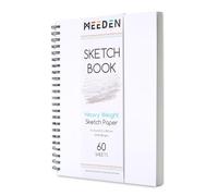 MEEDEN Carnet de croquis 22,9 x 30,5 cm : 55,3 kg/180 g/m² - Carnet de croquis à spirales avec couverture à faire soi-même pour artistes adultes - 60 feuilles de papier à dessin lourd à couverture