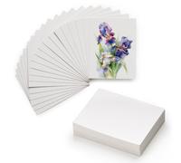 MEEDEN Carnet de Papier Aquarelle: 5 × 10 Feuilles de Mini Carnet Aquarelle 10cm x 7.6cm - 100% Coton - 300 gsm Bloc de Papier Aquarelle sans Acide pour Aquarelle Gouache Encre - Grain Fin