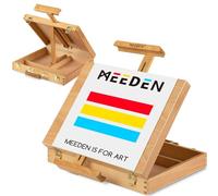 MEEDEN Chevalet de Table de H’être Robuste de la Boîte de Croquis pour Stocker les Accessoires d’art, Idéale pour Artistes, Débutants Accueillant la Toile Jusqu’à 28 ''