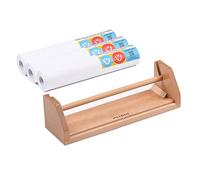 MEEDEN Distributeur de Rouleau de Papier de Table： Chevalet pour Enfants | en Bois de Hêtre avec Rouleaux de Papier (12" x 75ft) - Chevalet Portable pour Enfants