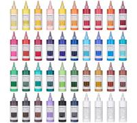 MEEDEN Kit de Peintures Acryliques Epaisses: Finition Mate 40 Couleurs x 250 ml/8,45 oz Peintures Acryliques Fluides pour la Peinture d'Art sur Toile Bois et Verre pour Etudiants Adultes