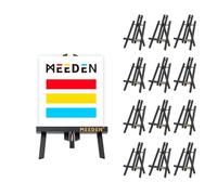 MEEDEN Lot de 12 mini chevalets de table en pin - 30,5 cm x 30,5 cm - Idéal pour afficher des signes et des images - Mini chevalet en bois pour peinture, fête, salle de classe