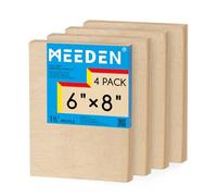 MEEDEN Lot de 4 panneaux de toile en bois brut : 15,2 x 20,3 cm