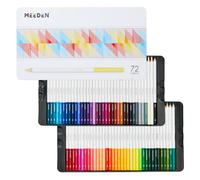MEEDEN Lot de 72 crayons de couleur pour artiste - Couleurs vives - Avec noyau souple professionnel à base d'huile - Écriture lisse, estompage et superposition faciles