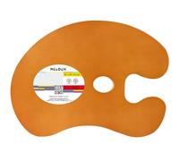 MEEDEN Palette de Peinture en Bois Fini à l'Huile, Acrylique et à l'Huile Avec Trou de Pouce Ergonomique, Forme Ovale