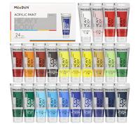 MEEDEN Peinture Acrylique Basique - Kit Peinture Acrylique 24 x 60ml (2 oz) Couleur pour Extérieur - Art Peinture Tube pour Toile Bois Tissu