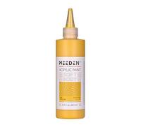 MEEDEN Peinture Acrylique Jaune Moyen: 250ml/8.45oz Peinture Acrylique Pouring en Vrac dans un Flacon Compressible - Peintures Liquide pour Adultes Artistes Canvas Art Painting