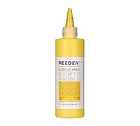 MEEDEN Peinture Acrylique Jaune Pale: 250ml/8.45oz Peinture Acrylique Pouring en Vrac dans un Flacon Compressible - Peintures Liquide pour Adultes Artistes Canvas Art Painting