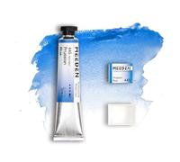 MEEDEN Peinture Aquarelle Professional Artist : Bleu de Prusse - Tube Aquarelle de 15 ml/0,5 oz, Pigment Semi-Humide et Demi-Moule Vide Assorti pour les Artistes Pros