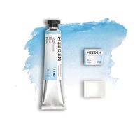 MEEDEN Peinture Aquarelle Professional Artist : Bleu Pâle - Tube Aquarelle de 15 ml/0,5 oz, Pigment Semi-Humide et Demi-Moule Vide Assorti pour les Artistes Pros