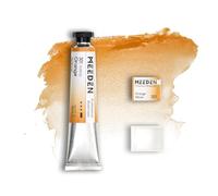 MEEDEN Peinture Aquarelle Professional Artist : Orange Jaune - Tube Aquarelle de 15 ml/0,5 oz, Pigment Semi-Humide et Demi-Moule Vide Assorti pour les Artistes Pros