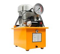 MEELRYD Pompe Hydraulique Électrique 750 W 220 V, Générateur Hydraulique Jusqu'à 70 MPa/10 000 PSI Avec Réservoir De 7 L, Manomètre Et Électrovanne, Pour Levage