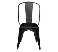 Meet Paperflow Chaise d'extérieur Urban en acier - Noir - Lot de 2