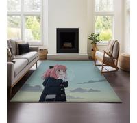 MeeTe Tapis De Salon - Spy×Family, Grand Tapis De Salon Ultra Doux Et Lavable, Motif Décoratif Moderne, Résistant Et Antidérapant (Spy 01,60x90 cm)