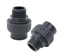 MeevrgR 2 PACK 50mm PVC Raccord de pompe de piscine, raccord de joint de prise à union glissante, adaptateur de connecteur de rechange pour pompe de piscine et spa