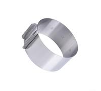 MeevrgR Anneau à mousse réglable en acier inoxydable, 5,1 à 10,2 cm, extensible pour gâteaux personnalisés, tortes et desserts, résistant à la rouille, passe au lave-vaisselle (1 pièce)
