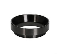 MeevrgR Anneau de dosage magnétique et anti-mouches pour 51, 53, 58 mm, poignée porte-filtre expresso, entonnoir de distribution (noir) - 53 mm