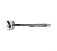 MeevrgR Attendrisseur de viande en acier inoxydable 304, maillet de cuisine double face avec têtes texturées et plates, poignée ergonomique antidérapante pour bœuf, poulet, porc et fruits de mer