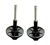 MeevrgR Axe de roue de gril de 10 mm pour chariots de barbecue de 17,8 cm, arbre facile à installer, roulement lisse, composant de rechange en métal robuste et plastique pour barbecues de jardin (2