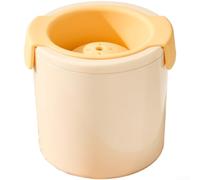 MeevrgR Boule de glace en silicone de 7 cm pour moule | Sphères à fusion lente pour whisky et cocktails | Flexible, facile à démouler, design empilable (jaune)