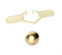 MeevrgR Boule de refroidissement en acier inoxydable 304 de 38 mm, glace réutilisable pour infusion à froid, whisky et cocktails, outil de refroidissement rapide sans dilution avec support (blanc + 38