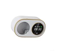 MeevrgR Distributeur automatique de savon en mousse avec écran LED, rechargeable 3000 mAh, fonctionnement sans contact pour un lavage hygiénique des mains (trois vitesses, blanc)