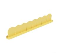 MeevrgR Évier de cuisine en silicone anti-éclaboussures, panneau déflecteur d'eau pour robinet, protecteur de dosseret réutilisable, garde les comptoirs secs et propres, blanc (jaune)
