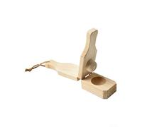 MeevrgR Green Plantain Smasher Presse Tostonera en bois 2 en 1 pour faire des tostones et des frites, gadget de cuisine compact 16 cm