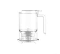 MeevrgR Infuseur à thé résistant à la chaleur 500 ml, filtre amovible en acier inoxydable pour thé et café en vrac, tasse transparente avec couvercle anti-poussière et passoire (transparent)