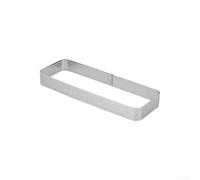 MeevrgR Lot de 14 moules à pâtisserie professionnels en acier inoxydable avec spatule pour présentation de tarte et gâteau, boîte à outils de cuisine (rectangulaire, 17,8 cm)