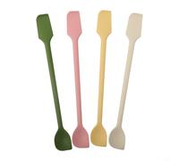 MeevrgR Lot de 4 spatules en silicone à double tête - 25,4 cm - Pour la cuisine et la pâtisserie - Facile à nettoyer