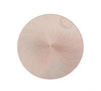 MeevrgR Lot de 6 sets de table ronds en PVC isotherme avec motif en spirale, résistants à la chaleur et à l'huile pour cuisine et salle à manger, faciles à nettoyer, lavables pour décoration de maison