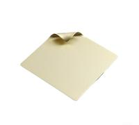 MeevrgR Moule à gâteau carré créatif en aluminium 15 x 15 cm pour pâtisserie, salle à manger, présentoir argenté, doré, noir (doré)