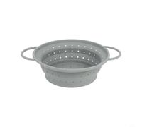MeevrgR Passoire pliable en silicone pour cuisine, passoire pliable et cuiseur vapeur avec poignées de montage mural, panier de drainage compact pour riz, baies et légumes, passe au lave-vaisselle