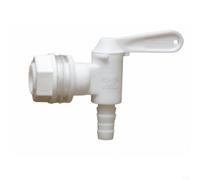 MeevrgR Robinet en plastique pour seau d'embouteillage Homebrew, robinet de bière avec grande valve pour la fabrication du vin, équipement de brassage ABS rouge ou blanc (blanc)